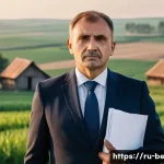 Home 21 알렉산드르 루카셴코 정치 경력 - A detailed portrait of a middle-aged Eastern European man in a formal suit, standing confidently in ...