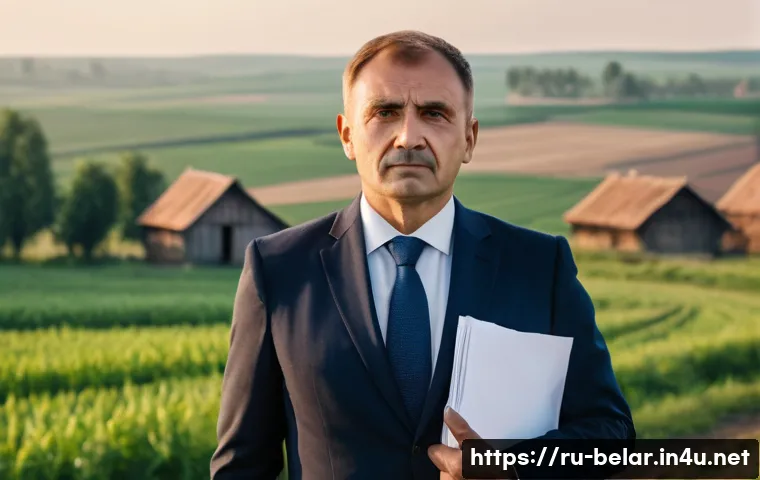 알렉산드르 루카셴코 정치 경력 - A detailed portrait of a middle-aged Eastern European man in a formal suit, standing confidently in ...
